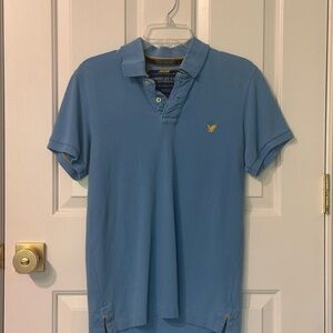 American Eagle Outfitters Sky Blue Polo Shirt